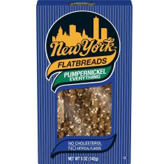 Ny Flatbread Pumpernickel Everything Flatbread