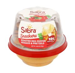 Sabra Red Pepper Hummus With Pretzels