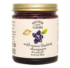 Southern City Flavors Wild Maine Blueberry Champagne Jam