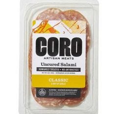 Coro Foods Classic Salami Uncured Sliced