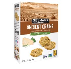 Sesmark Ancient Grains Parmesan Herb Crackers