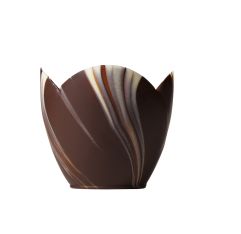 Mona Lisa Marbled Chocolate Tulip Cup