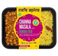 Cafe Spice Channa Masala With Lemon Rice