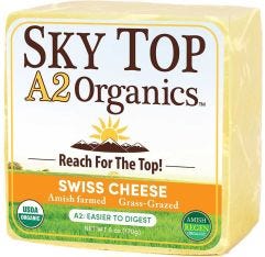 Sky Top Organics Swiss Cheese Block