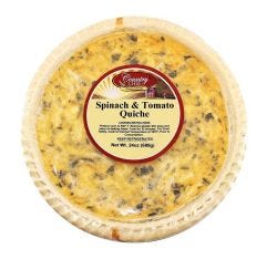 Country Chef Spinach & Tomato Quiche