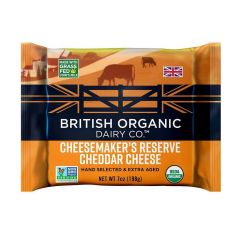 British Organic Dairy Company Vintage Cheddar Cuts Organic