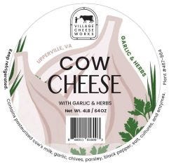 Village Cheeseworks Cow Cheese with Garlic & Herbs