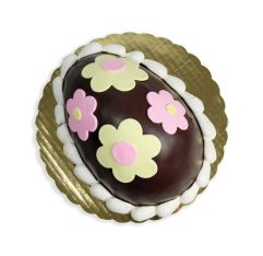 Dream Cakes Yellow Cake with Flowers Egg-Shaped