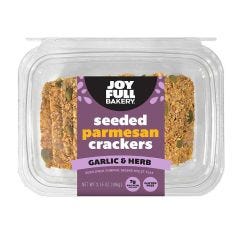 Joyfull Garlic & Herb Seeded Parmesan Crackers