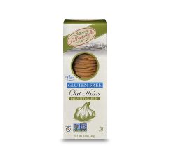 La Panzanella Roasted Garlic Oat Thins Gluten Free Vegan