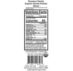 Rumiano Organic Gouda Sliced Organic