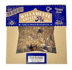 Willamette Valley Pie Co Peach Raspberry Pie 9 Inch