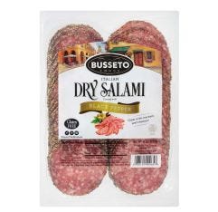 Busseto Ground Black Pepper Salami Sliced