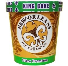 New Orleans Ice King Cake Ice Cream