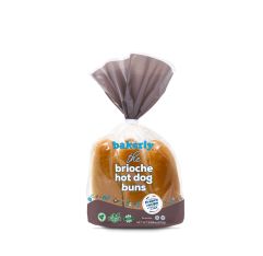 Bakerly Brioche Hot Dog Buns Sliced