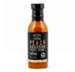 Southern City Flavors Peach Bourbon Maple Syrup