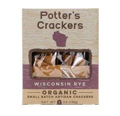 Potters Crackers Wisconsin Rye Crackers Organic