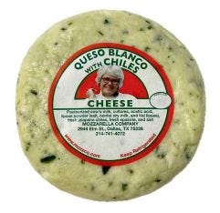 Mozzarella Comp Queso Blanco With Green Chiles Disc