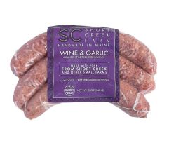 Short Creek Farm sausage wine & garlic
