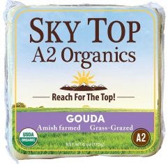 Sky Top Organics Gouda Cheese Block