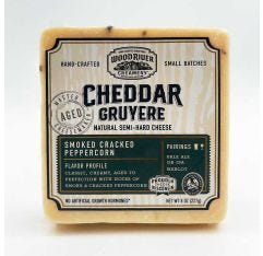 Wood River Creamery Smoked Peppercorn Cheddar Gruyere