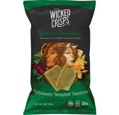 Wicked Crisps Spinach Parmesan Crisps