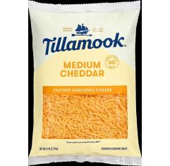 Tillamook Medium Cheddar Cheese Feather Shredded