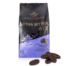 Valrhona 61% Dark Chocolate Feves Extra Bitter