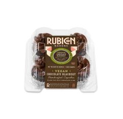 Rubicon Bakers Chocolate Blackout Cupcakes Vegan 4 pack