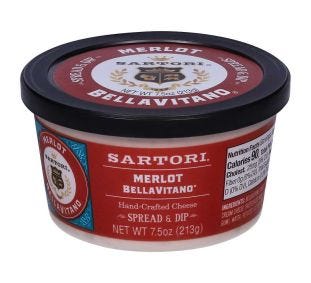 Sartori Merlot BellaVitano Cheese Spread