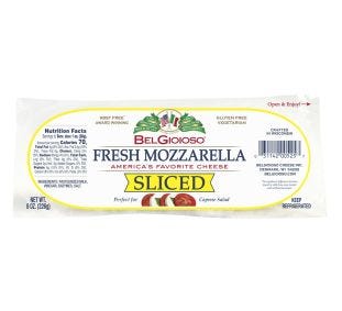 Belgioioso Fresh Mozzarella Sliced