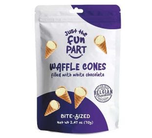 Just The Fun Part Waffle Cone White Chocolate