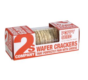 2S Company Poppy Seed Wafer Crackers 