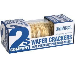 2S Company Original Wafer Crackers Vegan