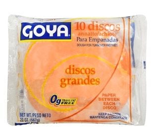 Goya Large Yellow Empanada Disc