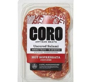 Coro Foods Uncued Hot Sopressata