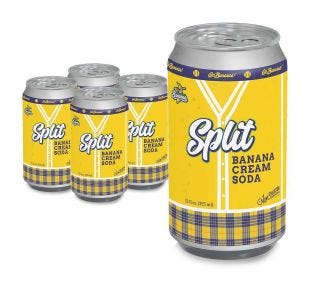 New Creation Soda Works Split Banana Cream Soda
