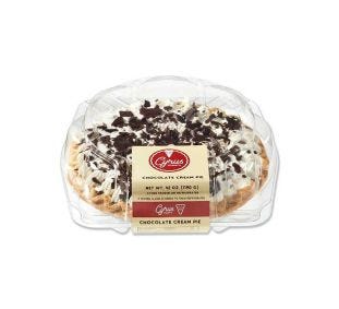 Cyrus O'Leary's Chocolate Cream Pie Topped 9 Inch