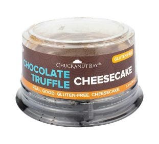 Chuckanut Bay Chocolate Truffle Cheesecake 3 Inch Gluten Free