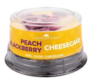 Chuckanut Bay Peach Blackberry Cheesecake 3 Inch