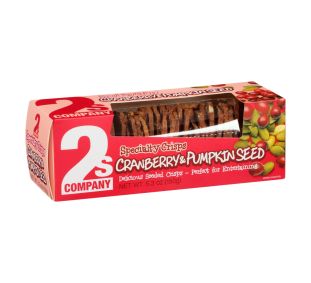 2S Company Cranberry & Pumpkin Seed Crisps Vegan
