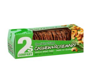 2S Company Cashew & Rosemary Crisps Vegan