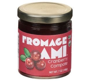 Fromage Ami Cranberry Compote