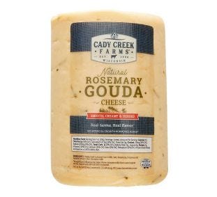 Cady Creek Farms Natural Rosemary Gouda cheese
