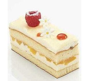 Symphony Pastry Georgia Peach Strip Cake 16 Inch