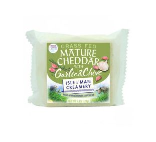 Isle Of Man Creamery Mature Cheddar with Garlic & Chive