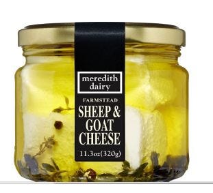 Meredith Dairy Marinated Goat and Sheep Feta