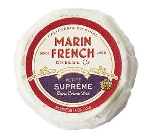 Marin French Supreme Extra Creme Brie Petit Wheel