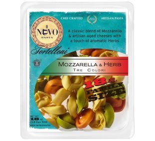Nuovo Tri Color Mozzarella & Herb Tortelloni