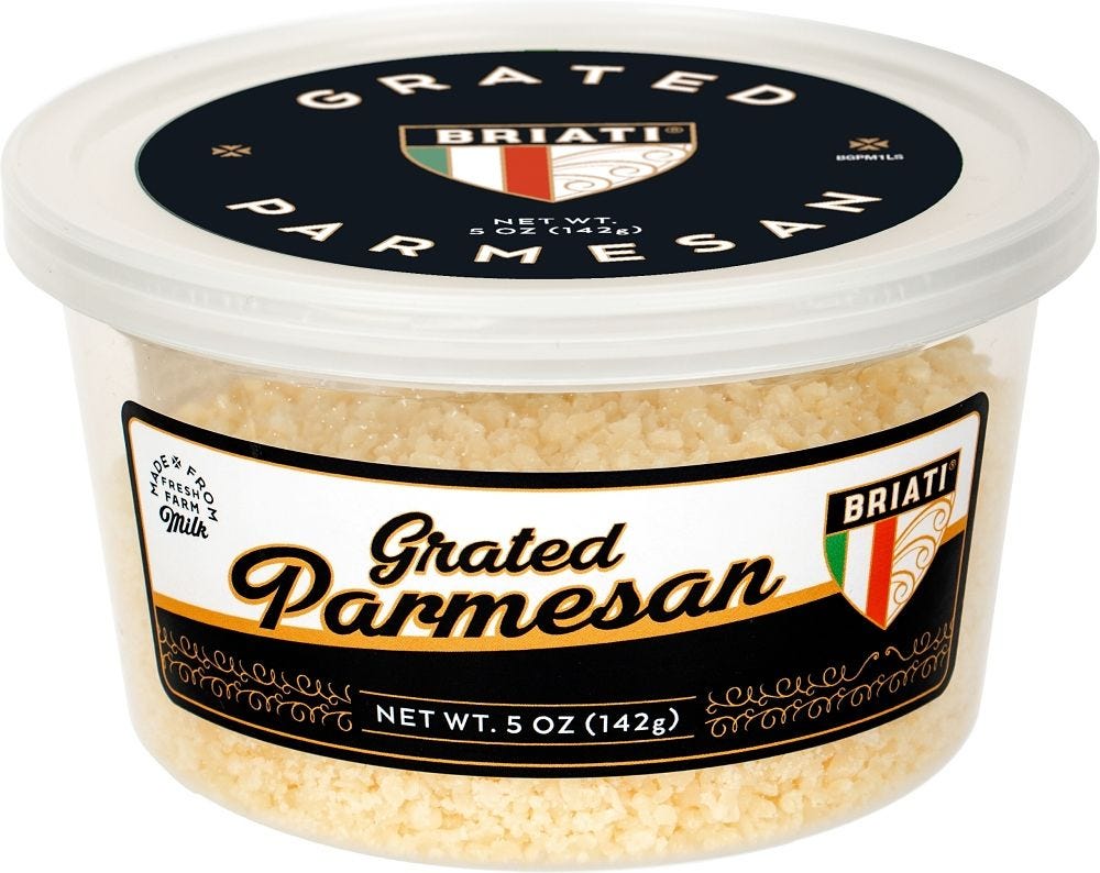Freshly grated parmesan deals